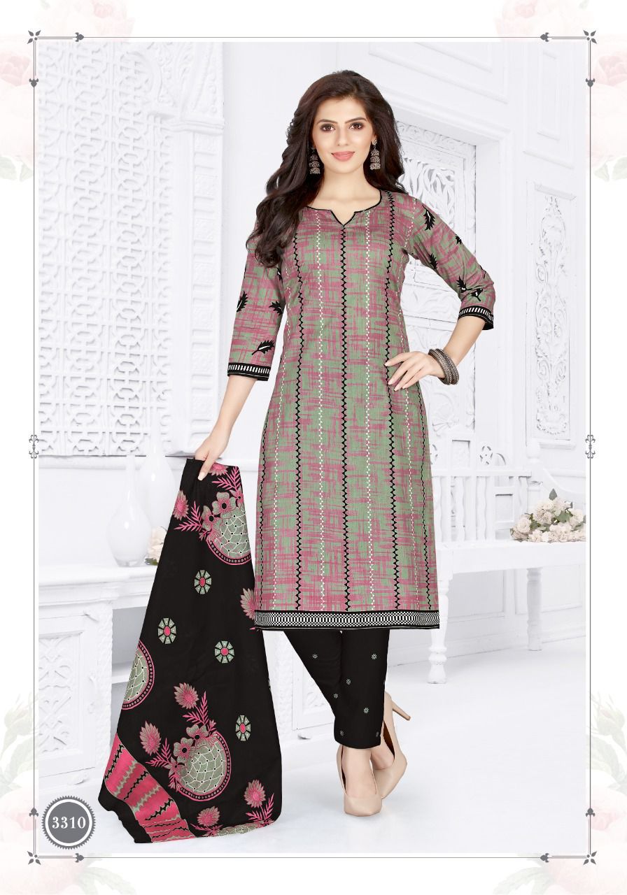 Cotton Pluse Tara 33 Fancy Designer Regular Wear Cotton Printed Dress Material